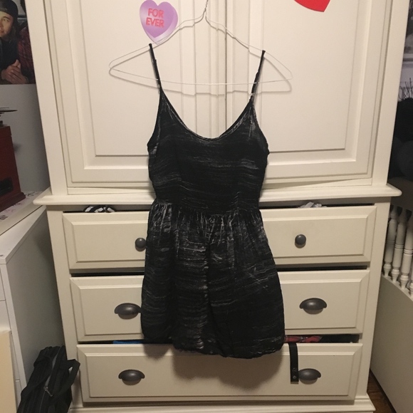 Dresses & Skirts - Black grunge sundress- size s
